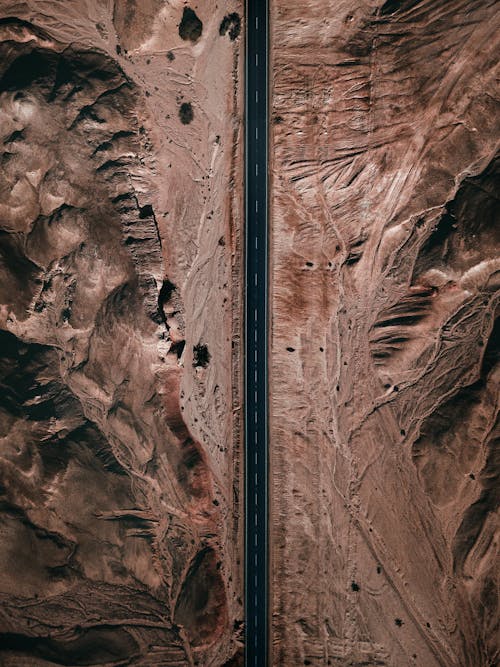 Free Top View Photo of Road Stock Photo