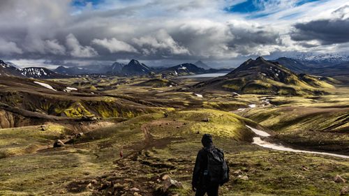 Free Explore the dramatic landscape of Landmannalaugar, Iceland. Ideal for adventure lovers. Stock Photo