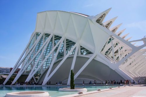 Free Explore the futuristic design of the City of Arts and Sciences in Valencia. A stunning example of modern architecture. Stock Photo