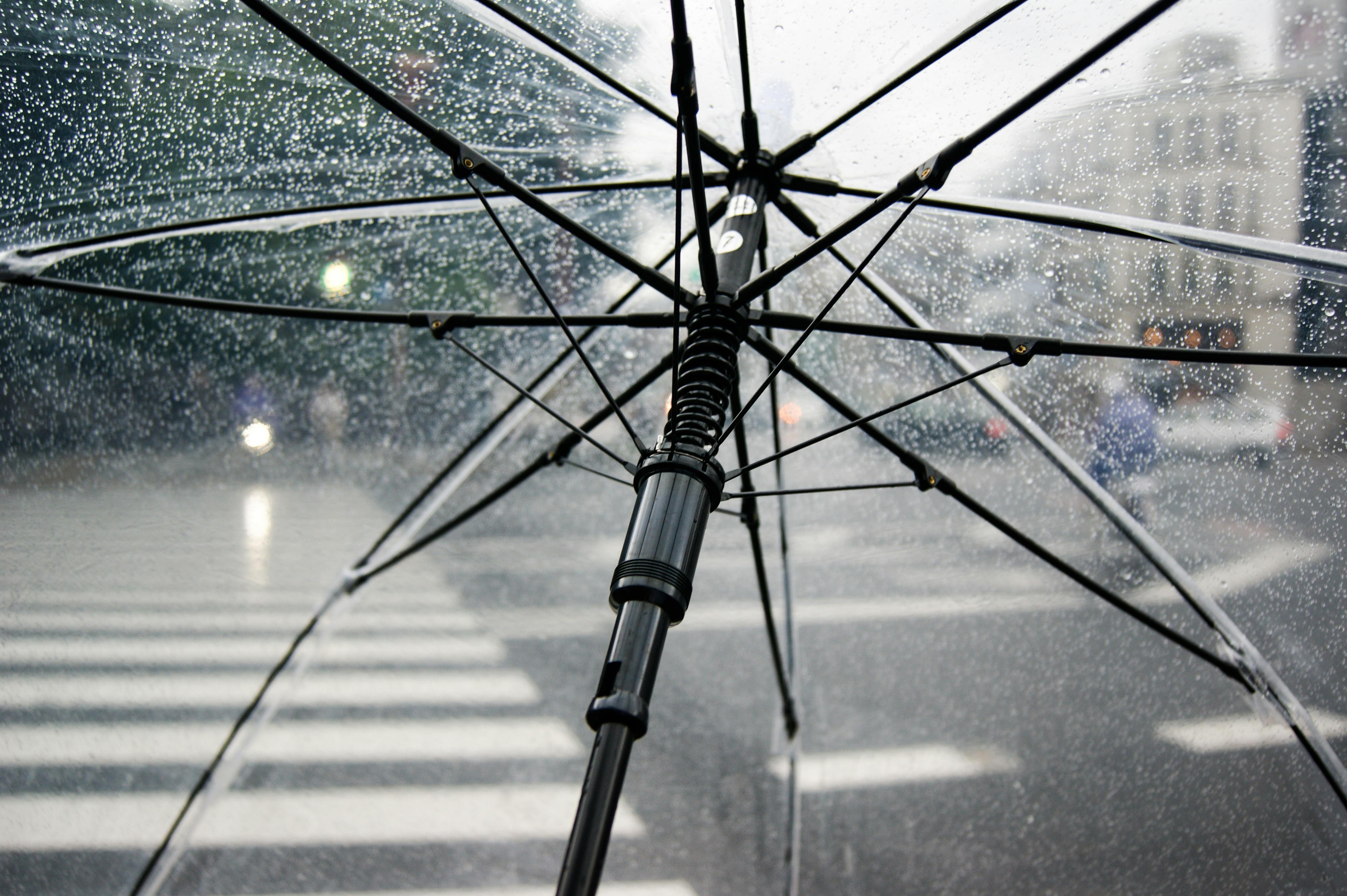 rain and umbrella background