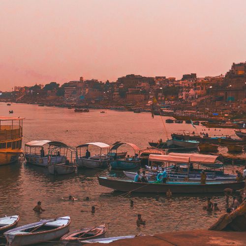 Free Ghats of Banaras  Stock Photo
