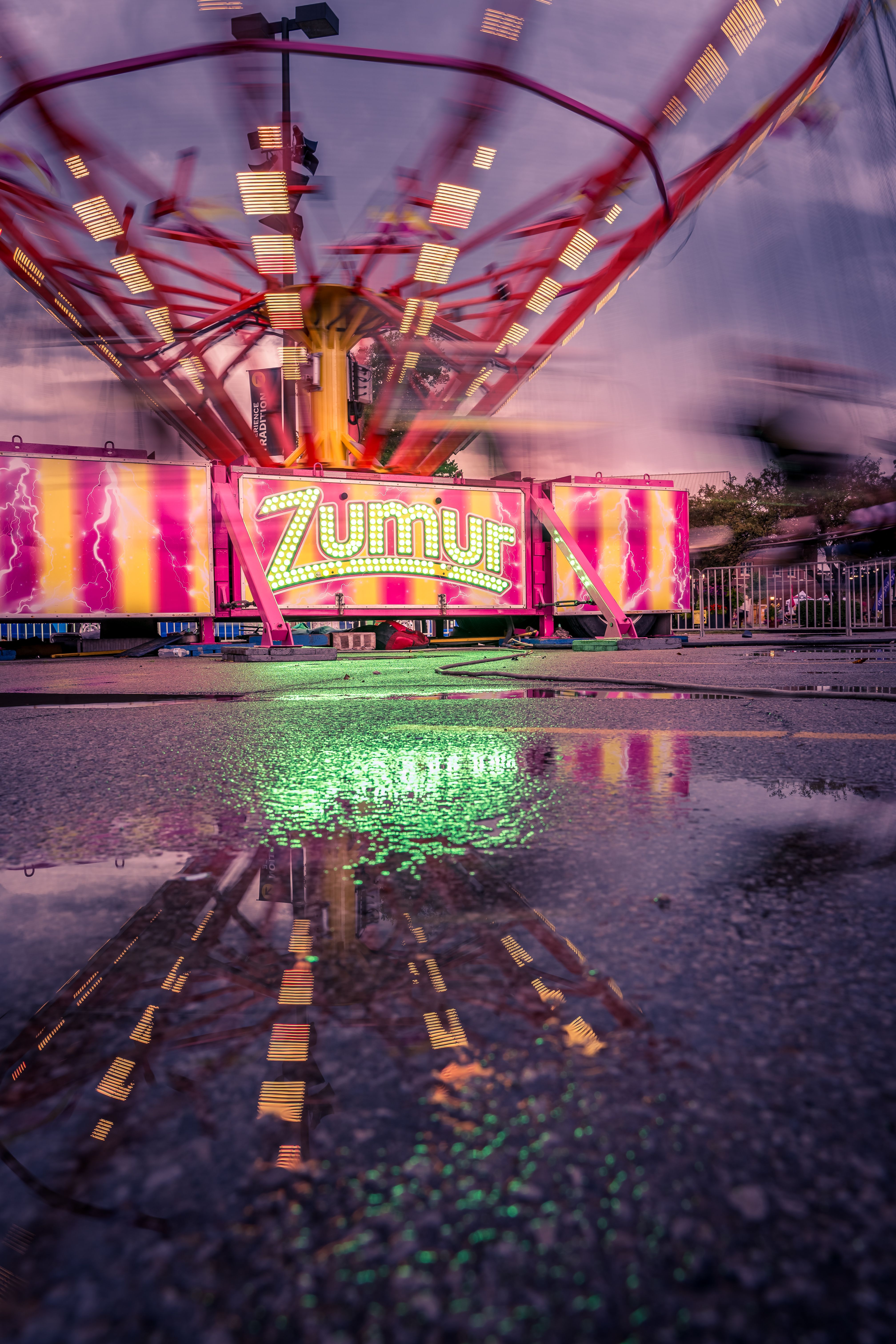 Silhouette Photography of People in Front of a Circus Ride · Free Stock ...