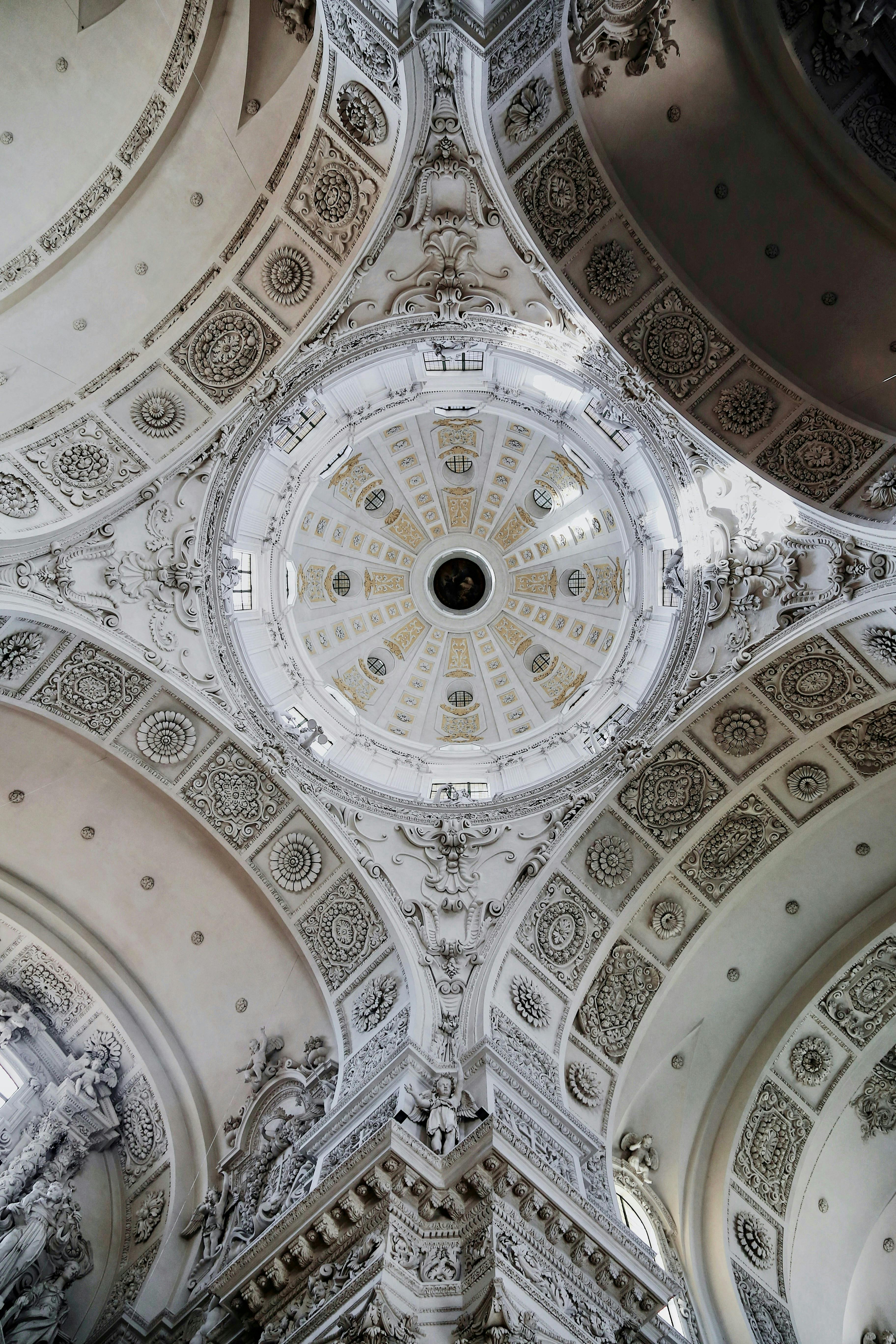 Ceiling of Church in Munich · Free Stock Photo