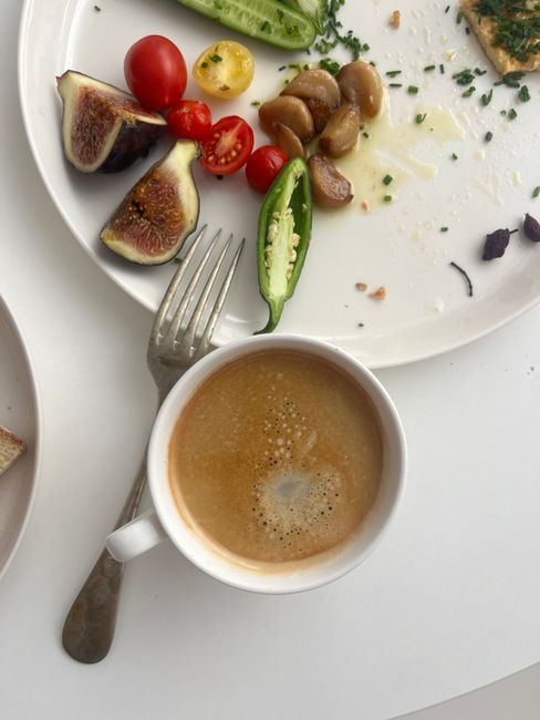 Coffee cup with healthy ingredients for weight loss
