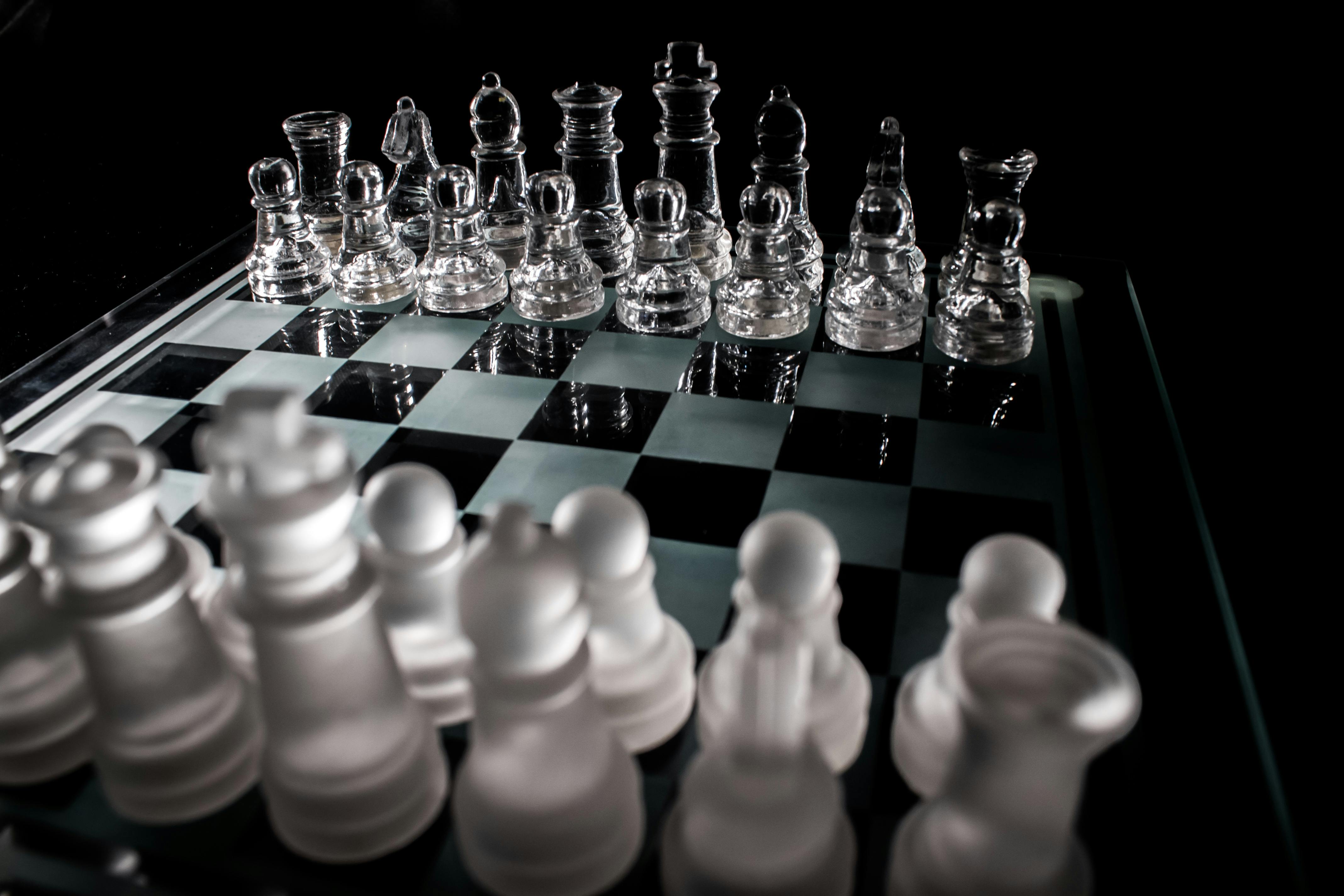Chess Game Monochrome 4K Wallpaper - Best Wallpapers