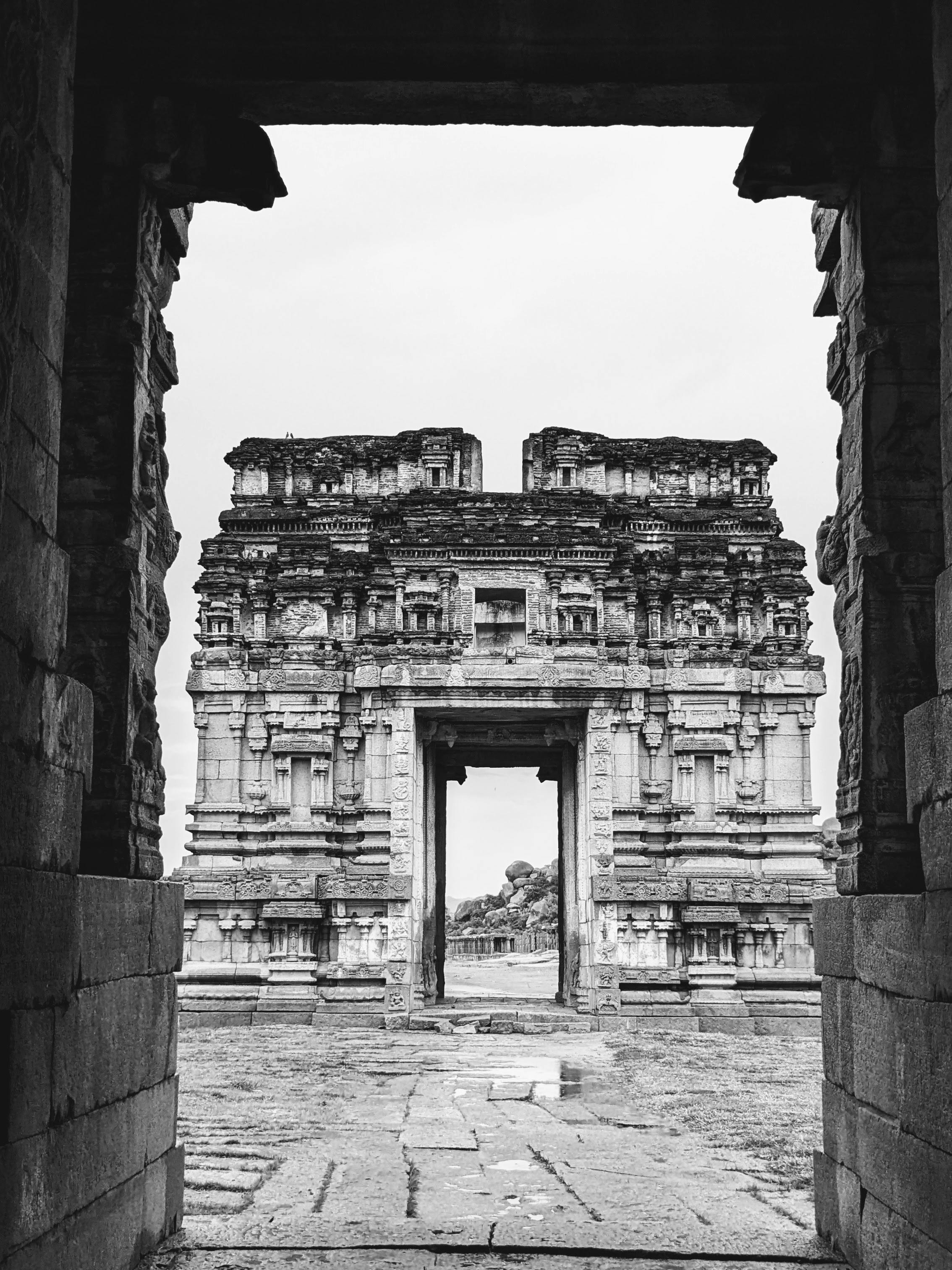 Ancient Stone Temple Entrance in Hampi India · Free Stock Photo