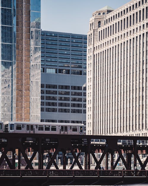 Railroad Beside Tall Buildings