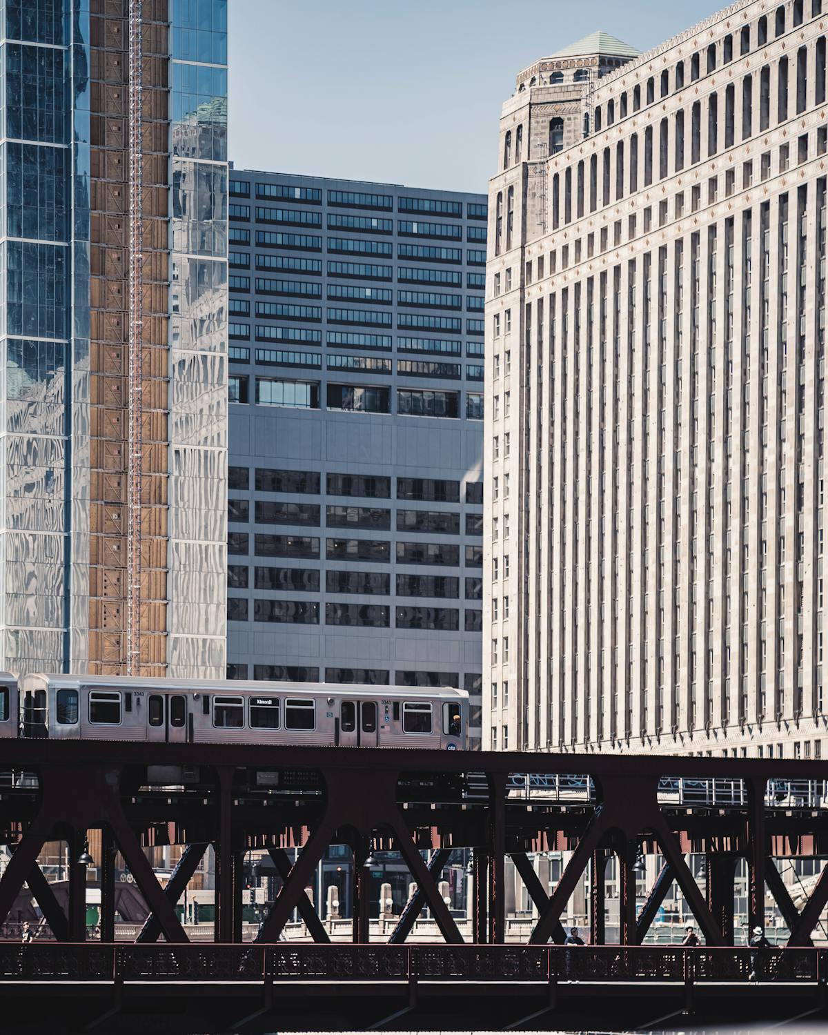 Railroad Beside Tall Buildings · Free Stock Photo