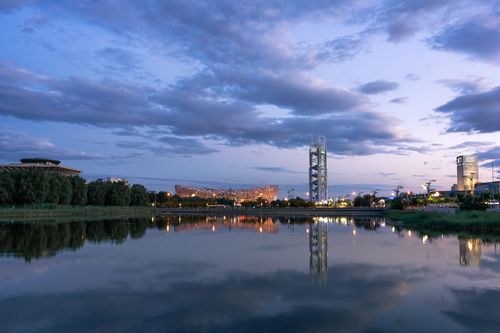 Free 北京鸟巢夜景 Stock Photo
