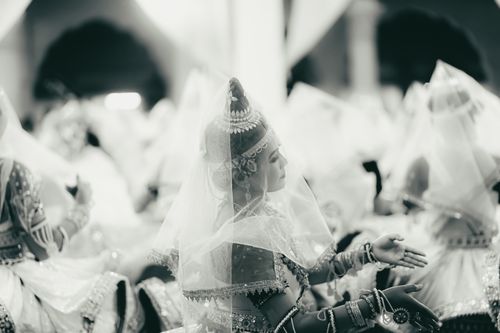 Free Elegant Manipuri Raas Leela dance capturing cultural heritage in Imphal, India. Stock Photo