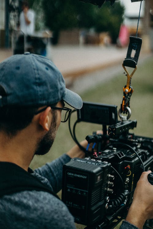 Man Holding Video Camera