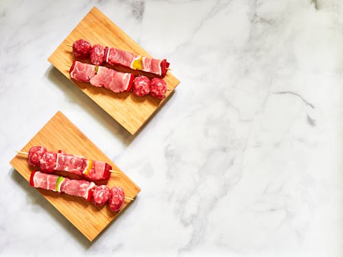 Free Meat Skewers Stock Photo