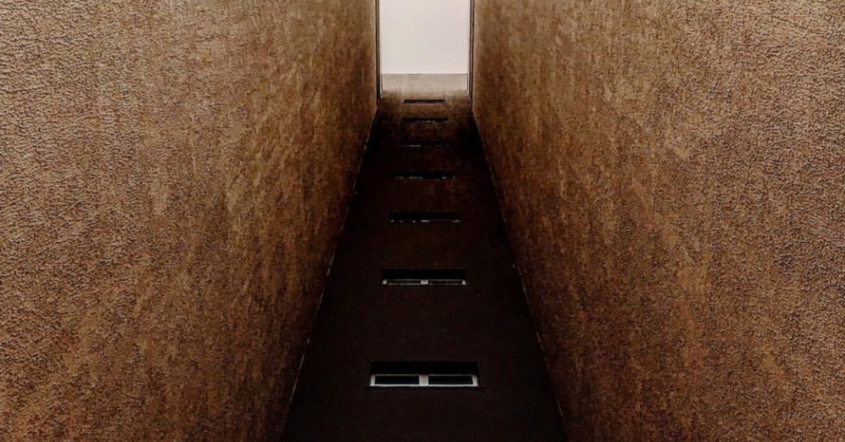 Pathway Between Walls · Free Stock Photo
