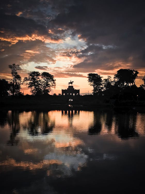 Scenic View Of Lake During Dawn