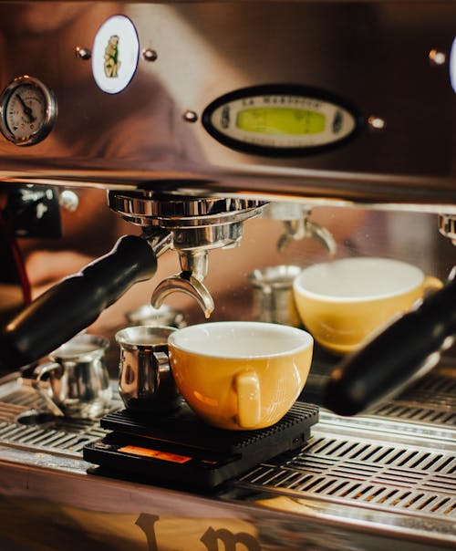 Free Gray and Black Espresso Maker Stock Photo