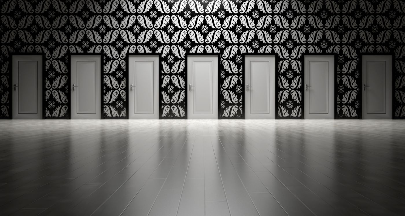 Cleared, broom-clean room
