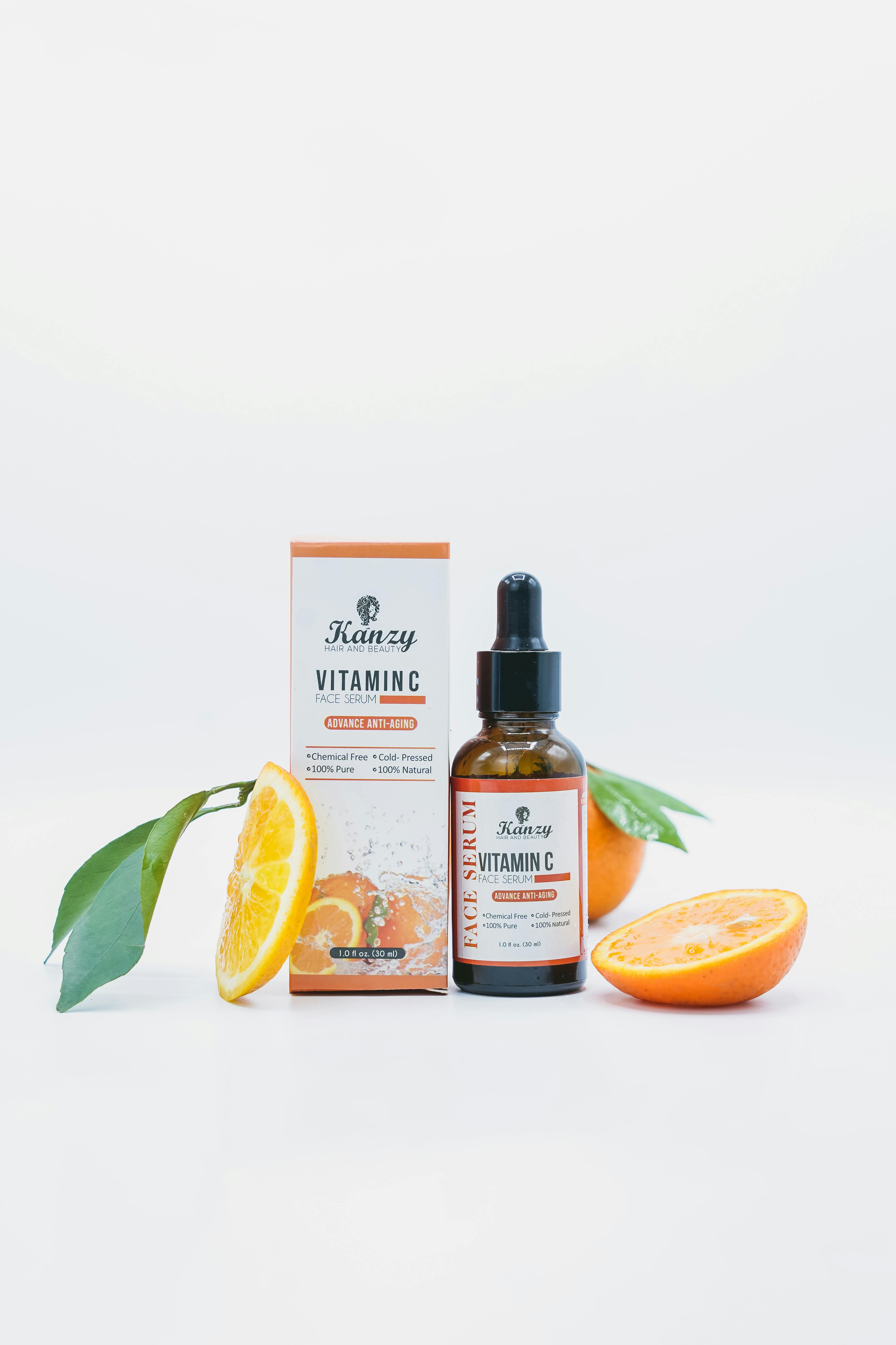 Free Vitamin C  Face Serum Skin Care  Stock Photo