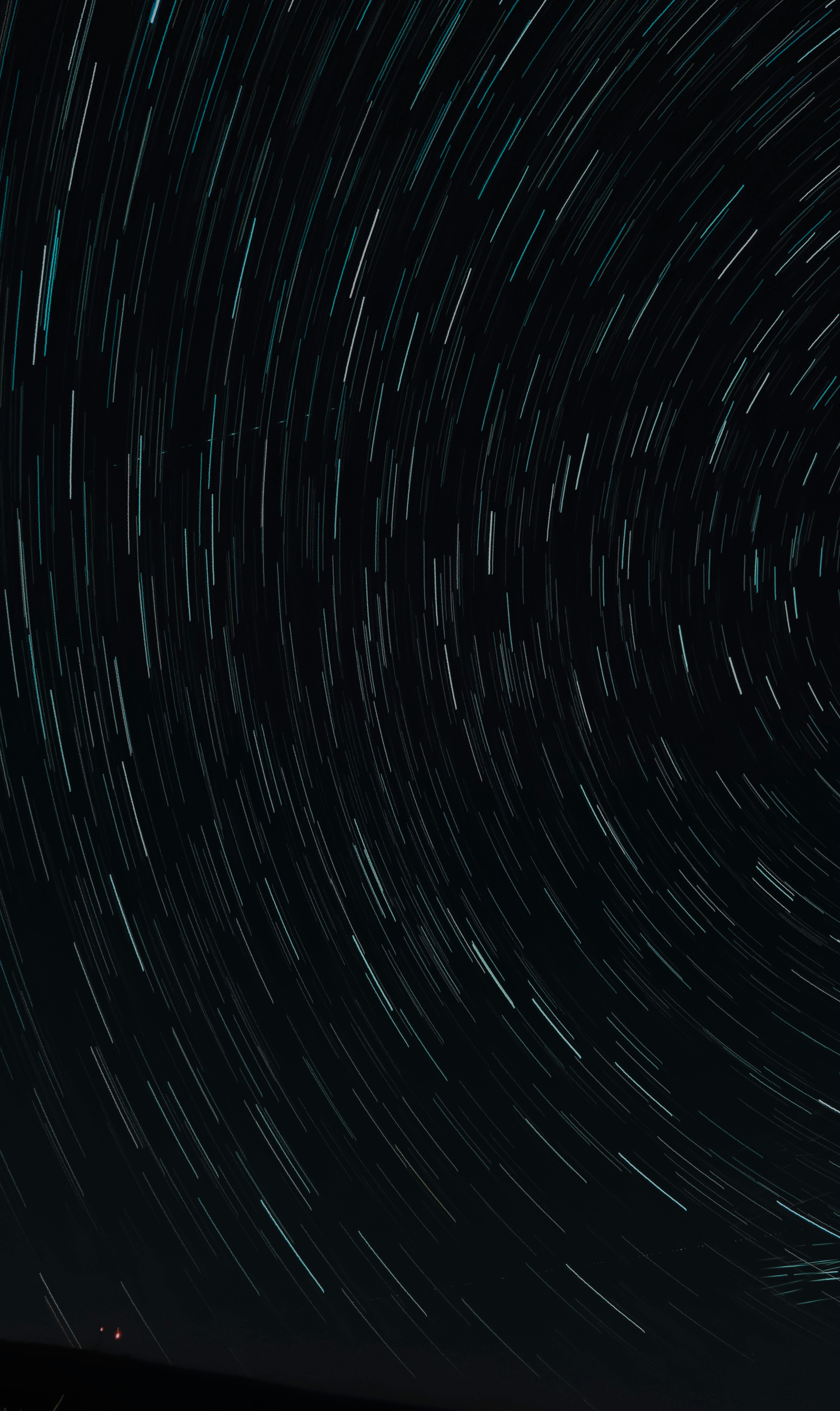 Captivating star trails sweeping across the night sky of Ankara, creating a mesmerizing cosmic pattern.