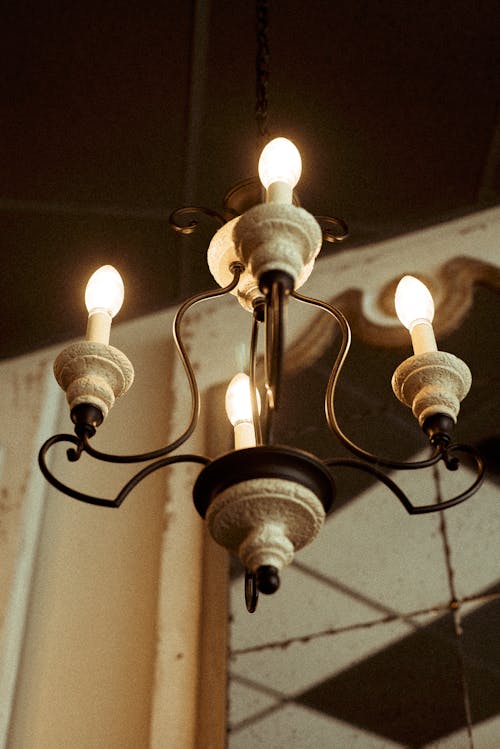 Free Low Angle Photo of Chandelier Stock Photo