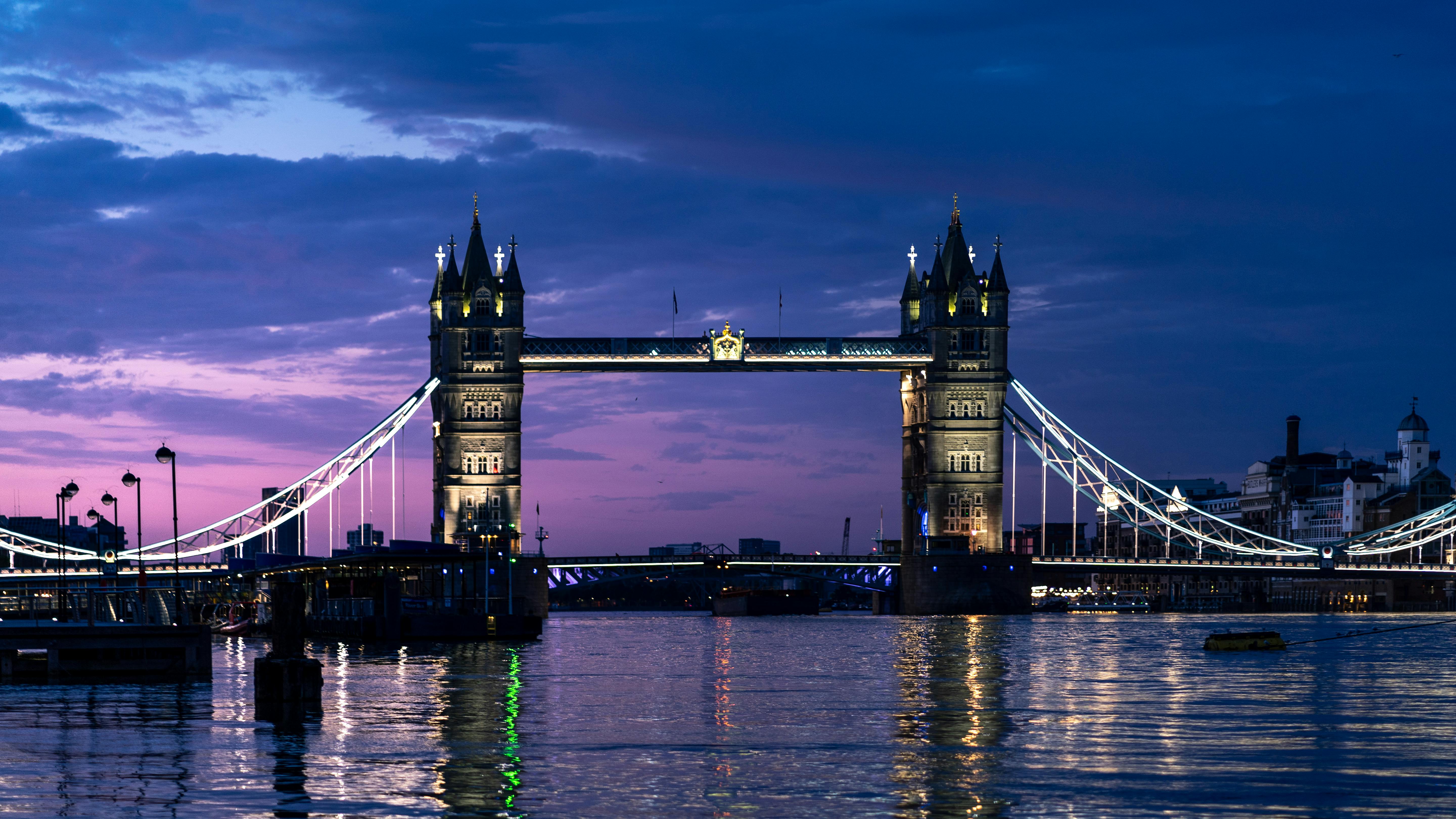 photo of bridge during daybreak