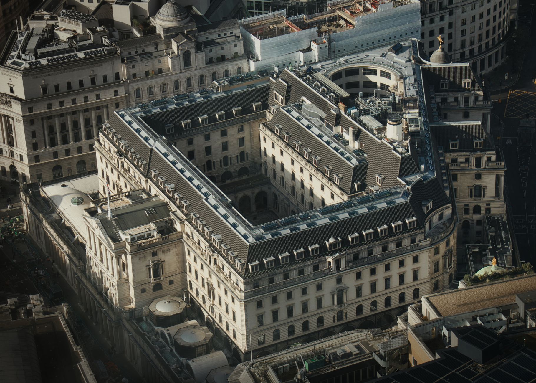 The Bank of England, located in Threadneedle Street, London, plays a central role in monitoring the UK's key economic indicators and setting monetary policy.