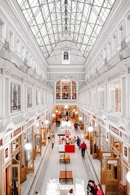 People Walking Inside the Building