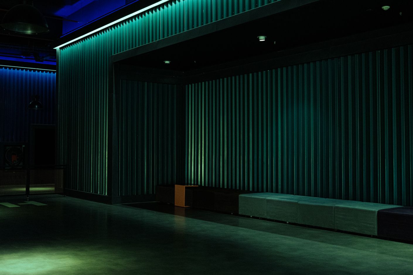 Minimalist architectural spa interior