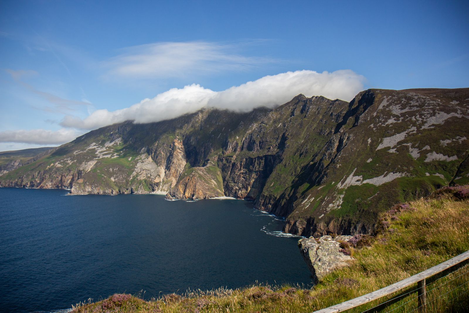Sliabh Liag sea cliffs above the Atlantic