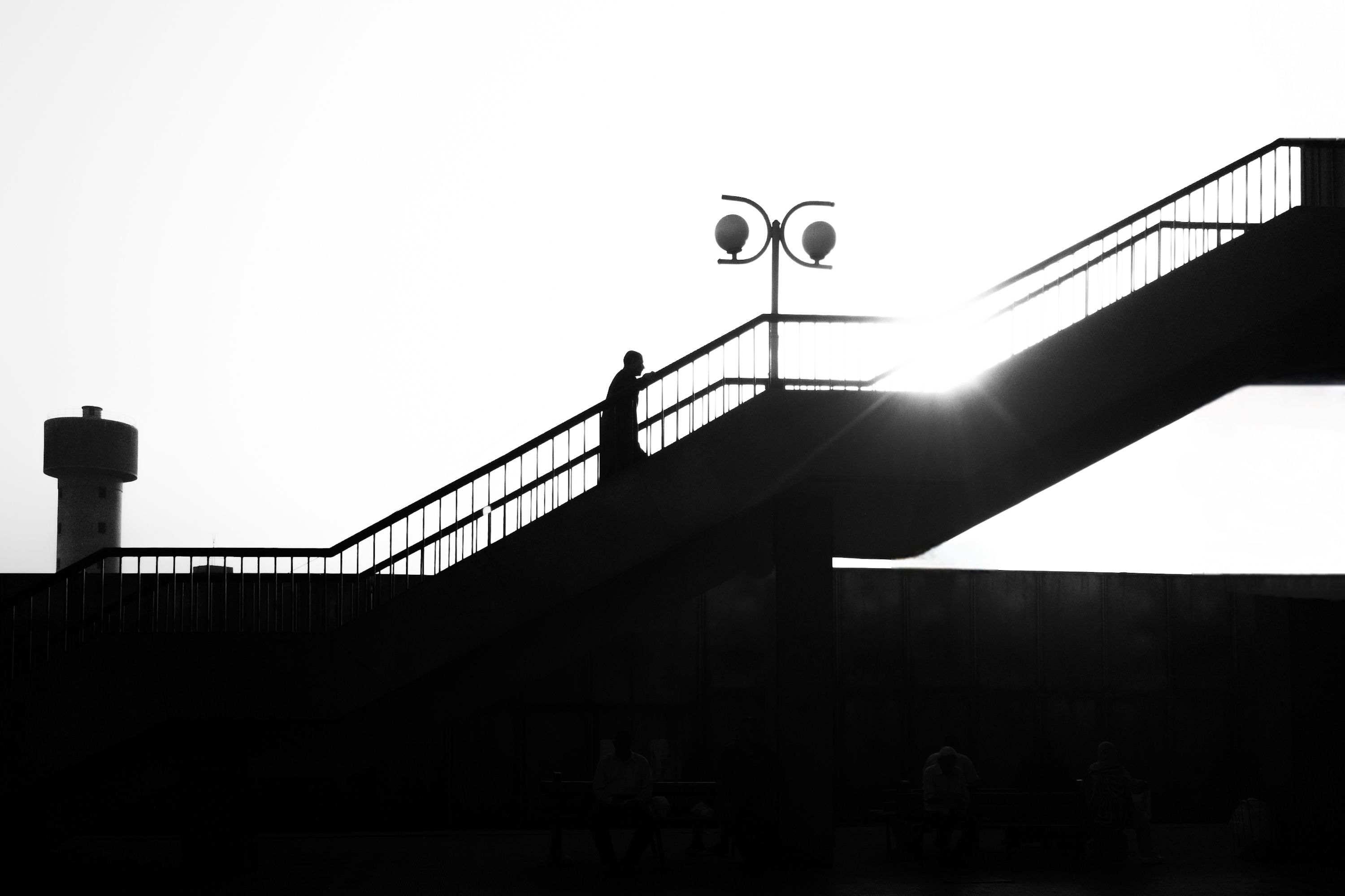Modern Cairo Metro station in Egypt with commuters
