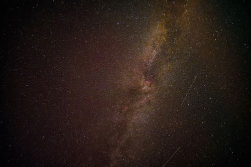 Free A breathtaking view of the Milky Way galaxy, showcasing numerous stars in the night sky. Stock Photo
