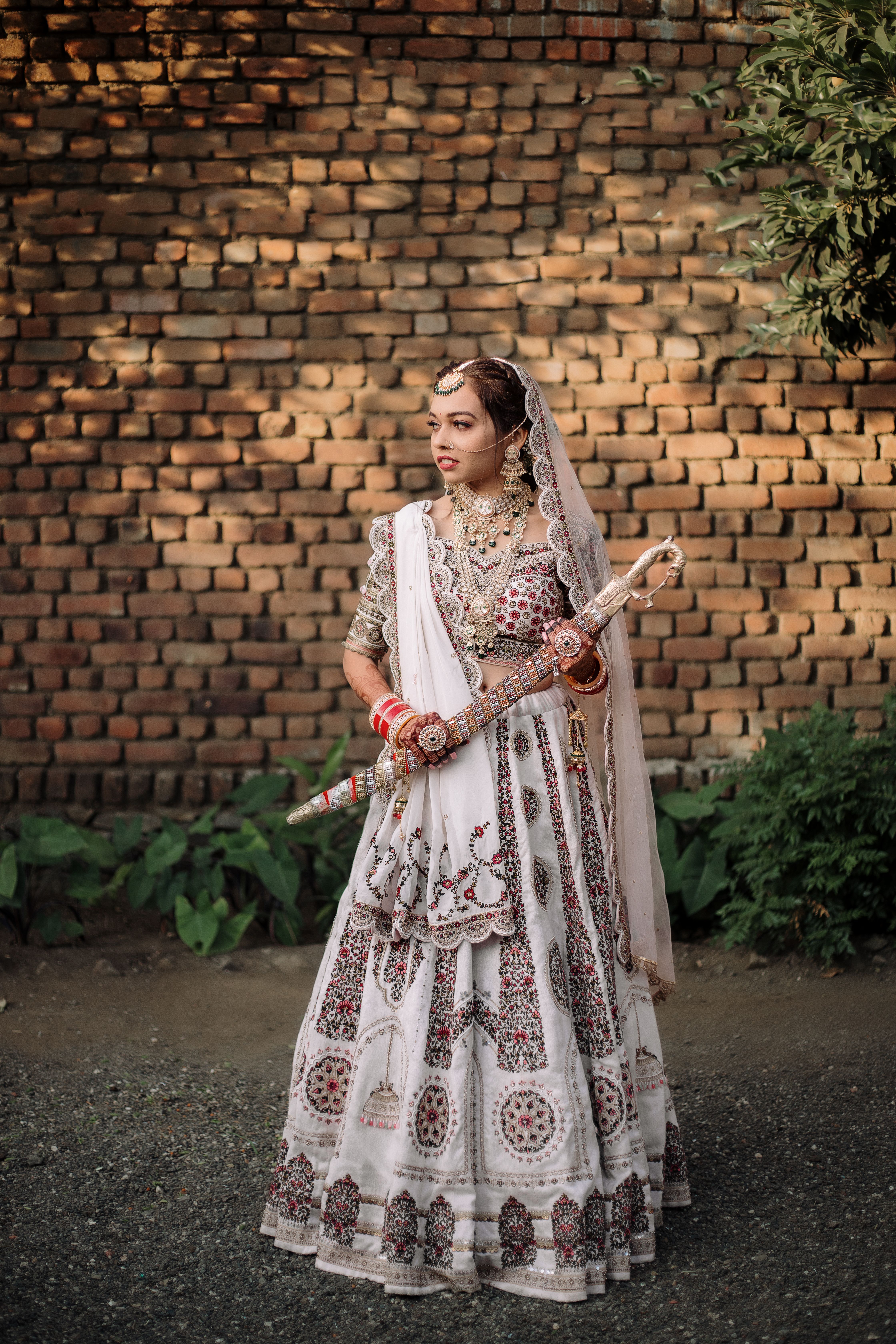 slim fit dress slacks Indian Long Maxi in White Color for Wedding Latest Designs – Nameera by  Farooq main image 0