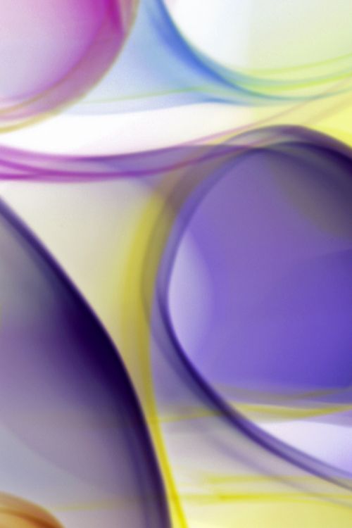 Free Vibrant abstract wave pattern in soft hues of purple, yellow, and blue. Stock Photo