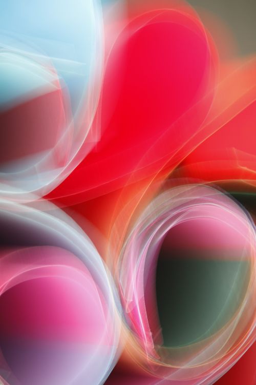 Free Vibrant abstract image with flowing curves and bright colors, ideal for creative design uses. Stock Photo