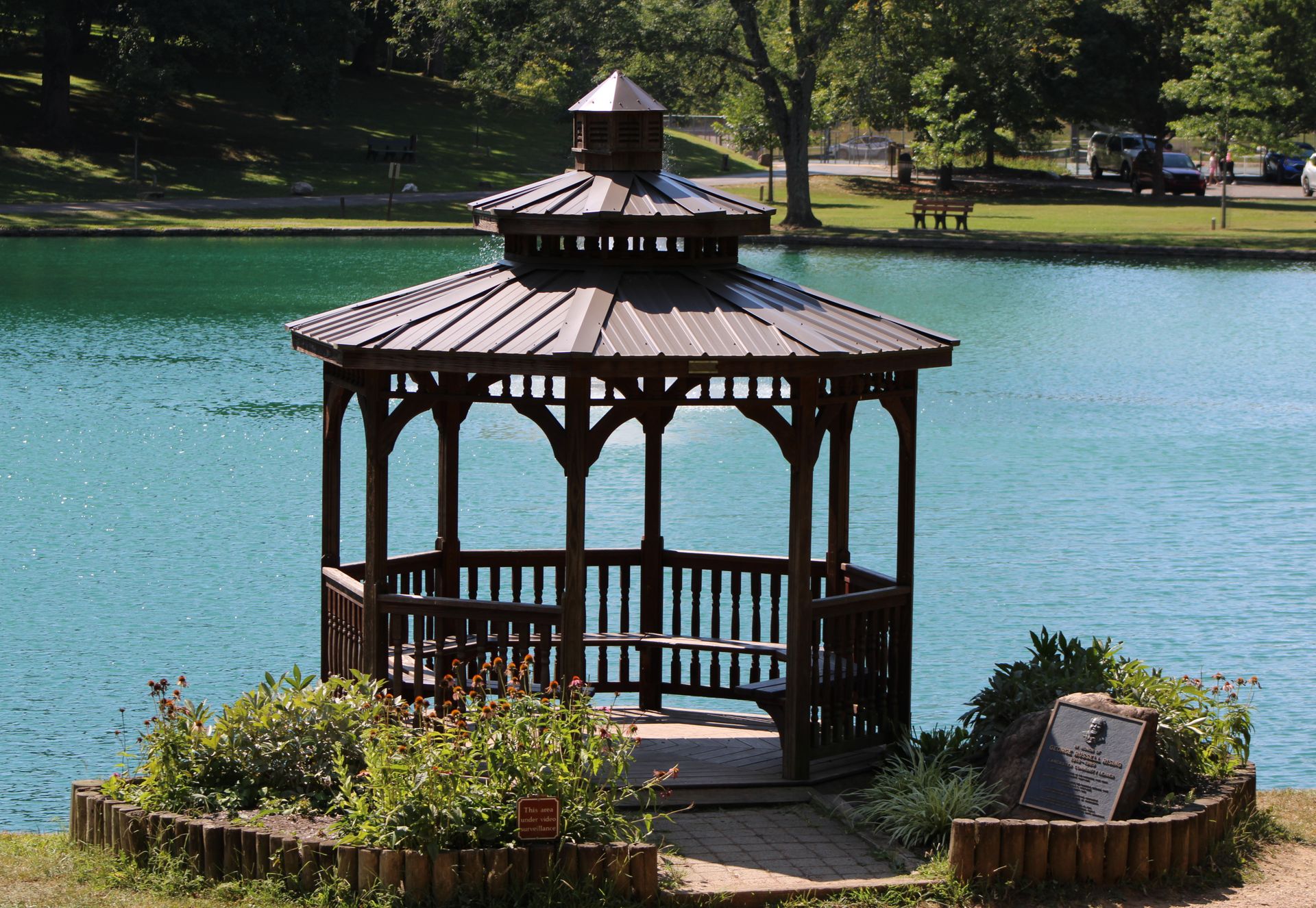 Gazebo At Pond