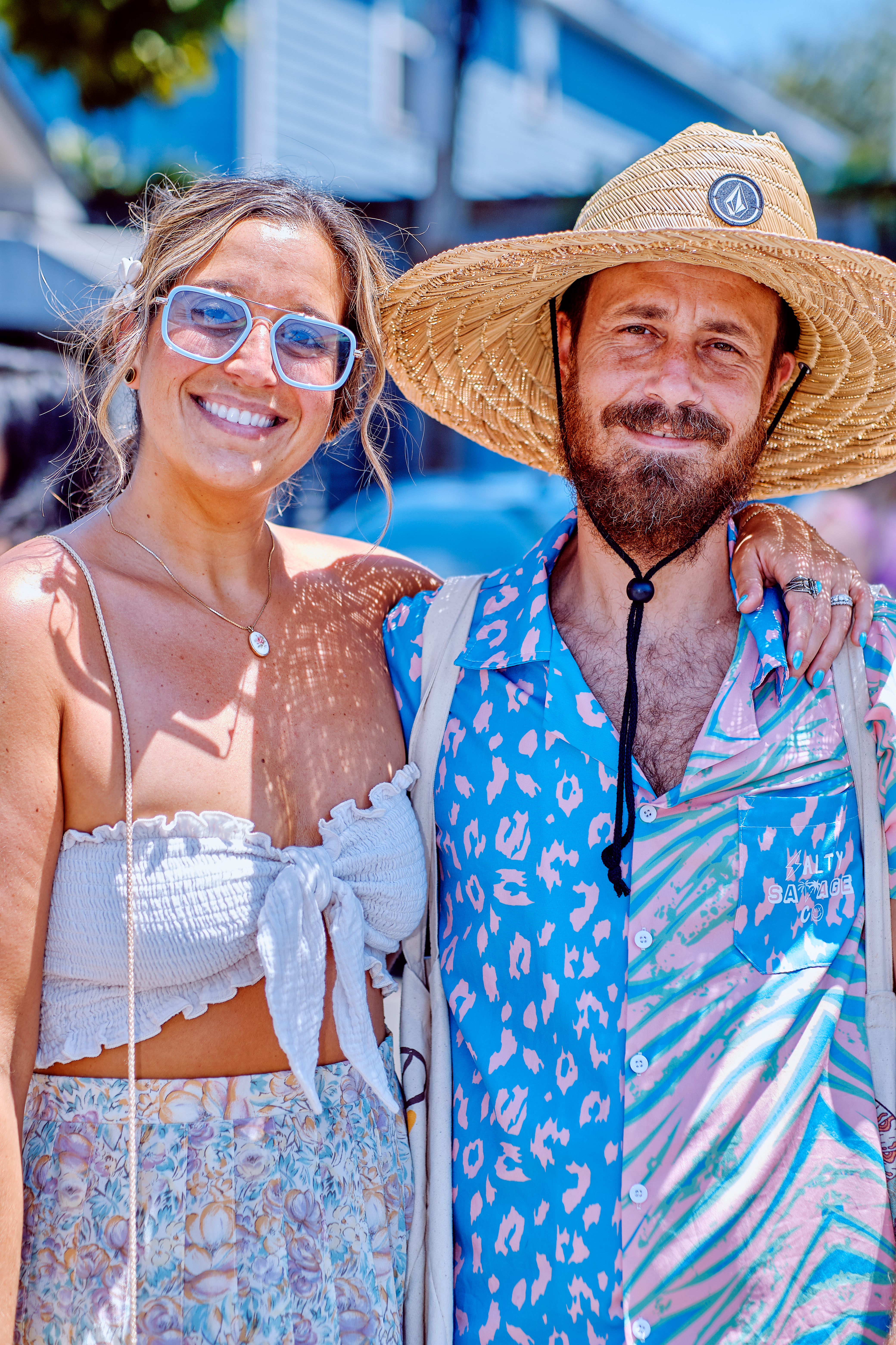 A man and woman wearing hats and sunglasses · Free Stock Photo