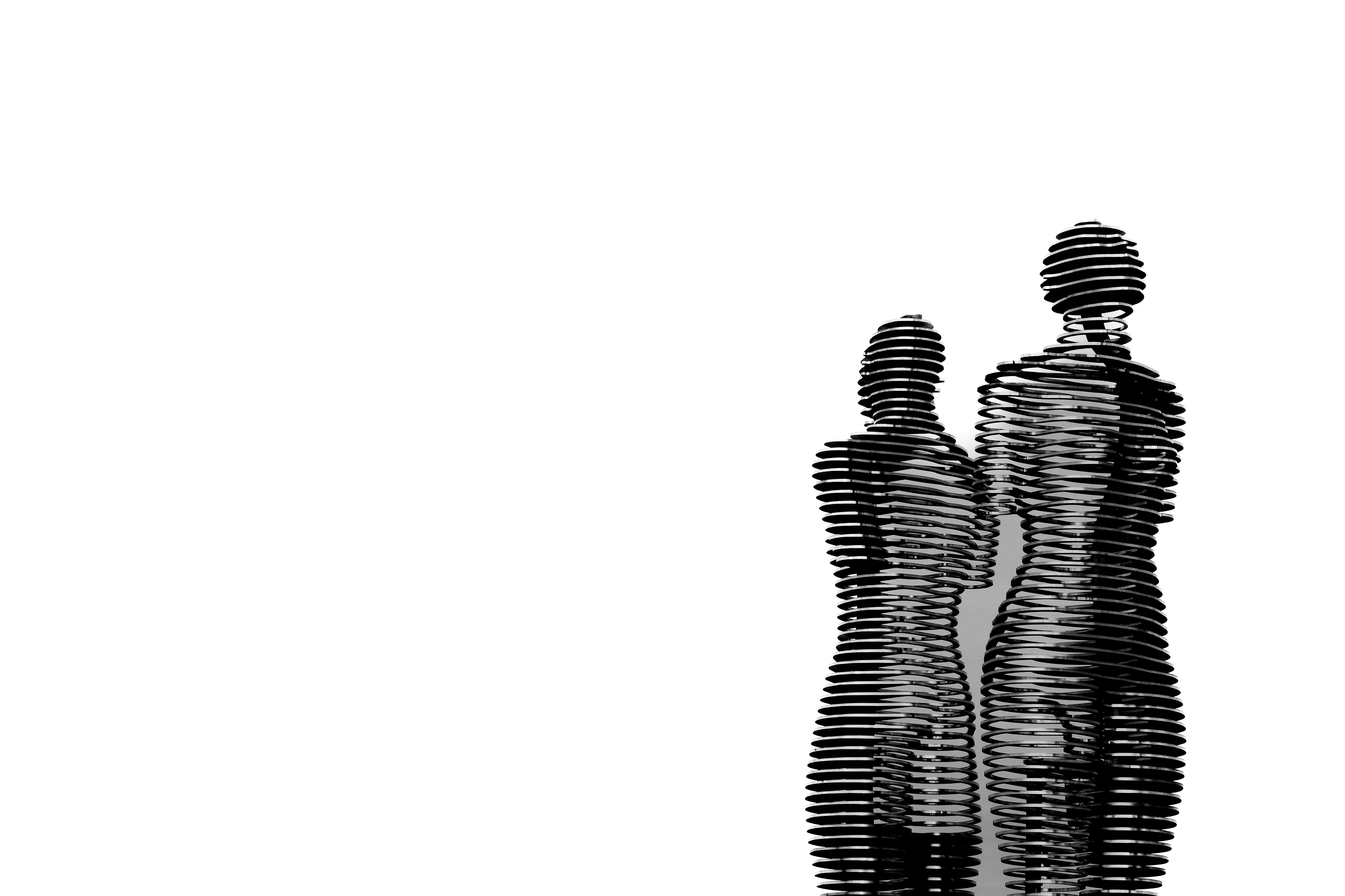 Free Abstract monumental sculptures symbolizing love in Batumi, Georgia. Stock Photo