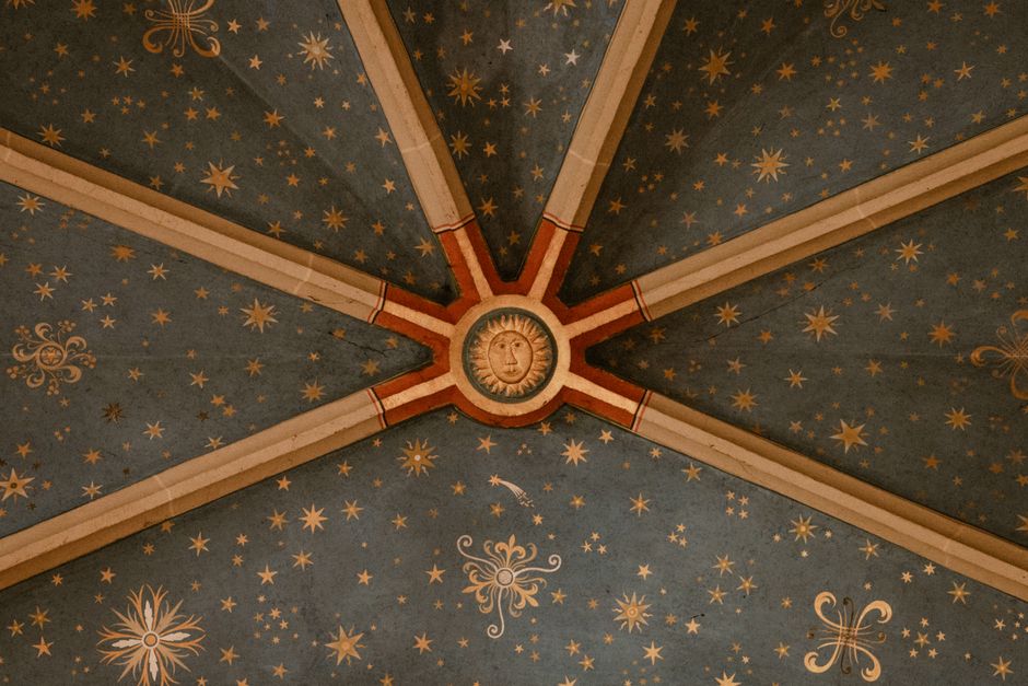 Sterrenhemel slaapkamerplafond met fonkelende ledlampjes. Sterrenhemel slaapkamerplafond met fonkelende ledlampjes.