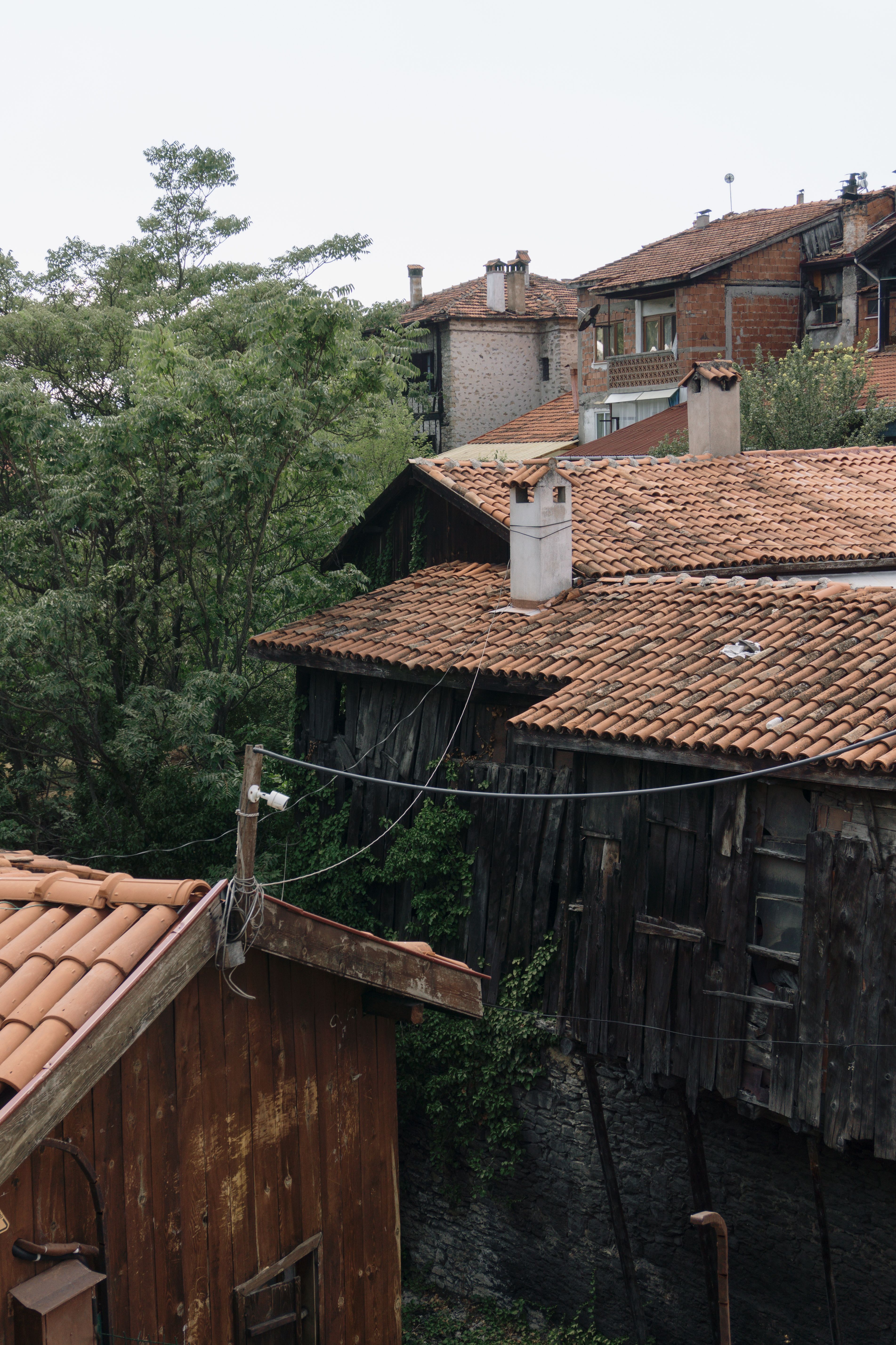 A view of the rooftops of a village · Free Stock Photo