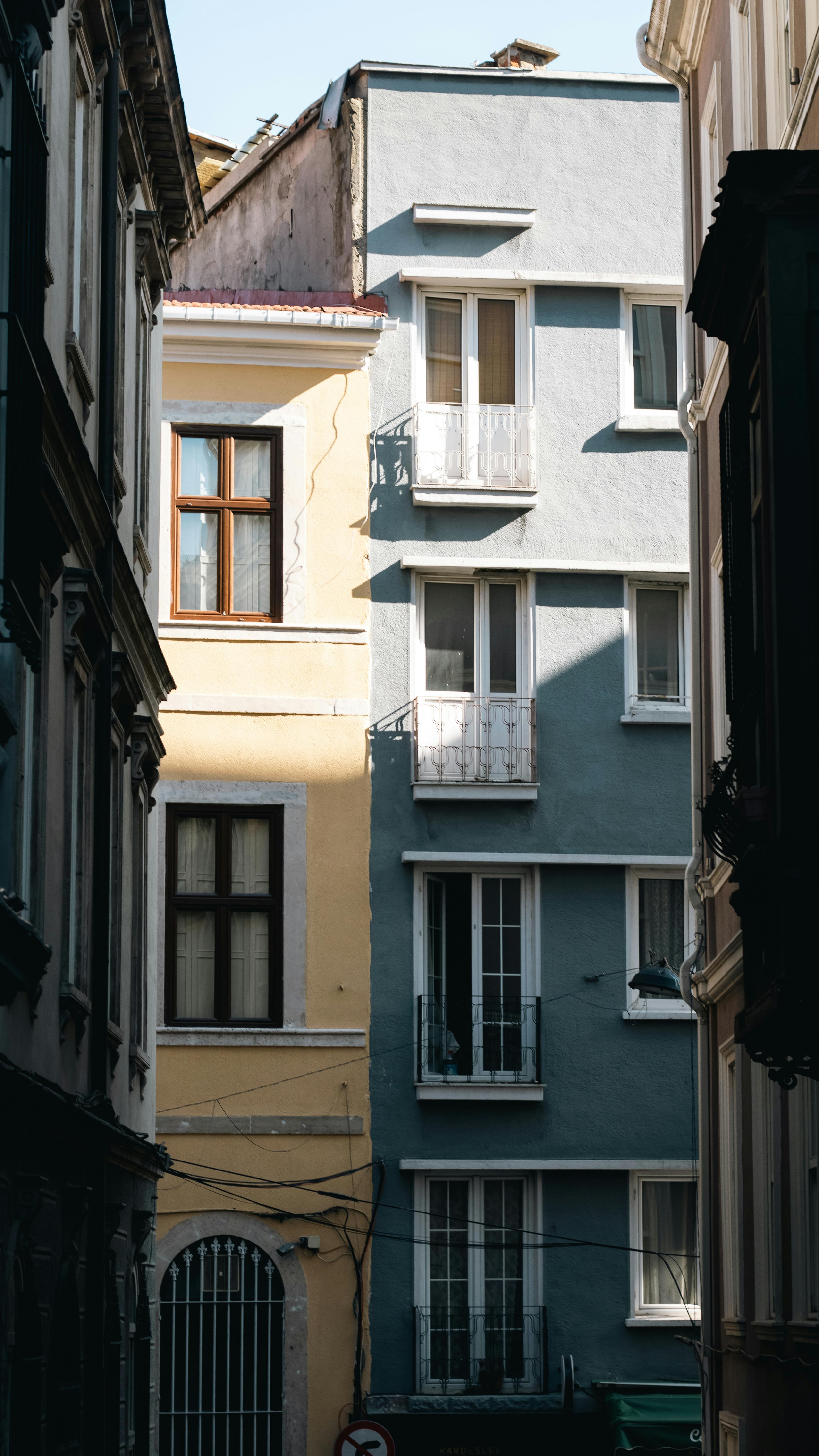 Explore quaint urban architecture with narrow alleys and elegant facades.