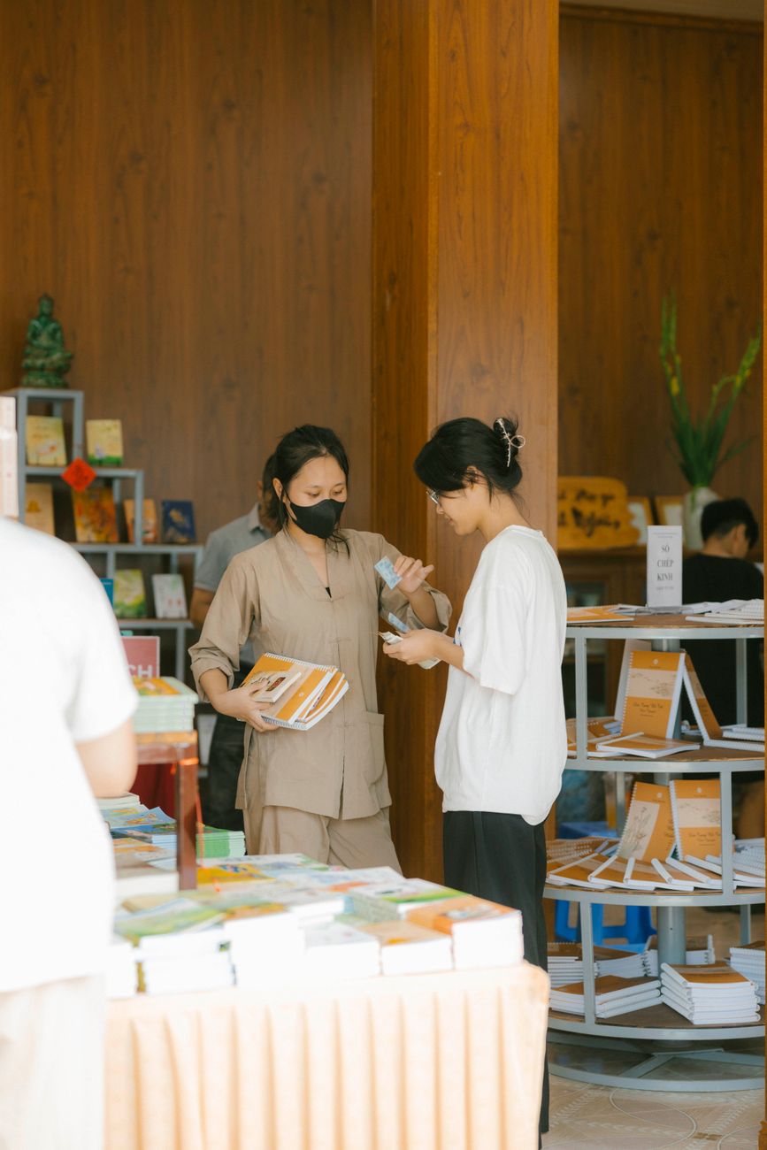 People connecting at social event