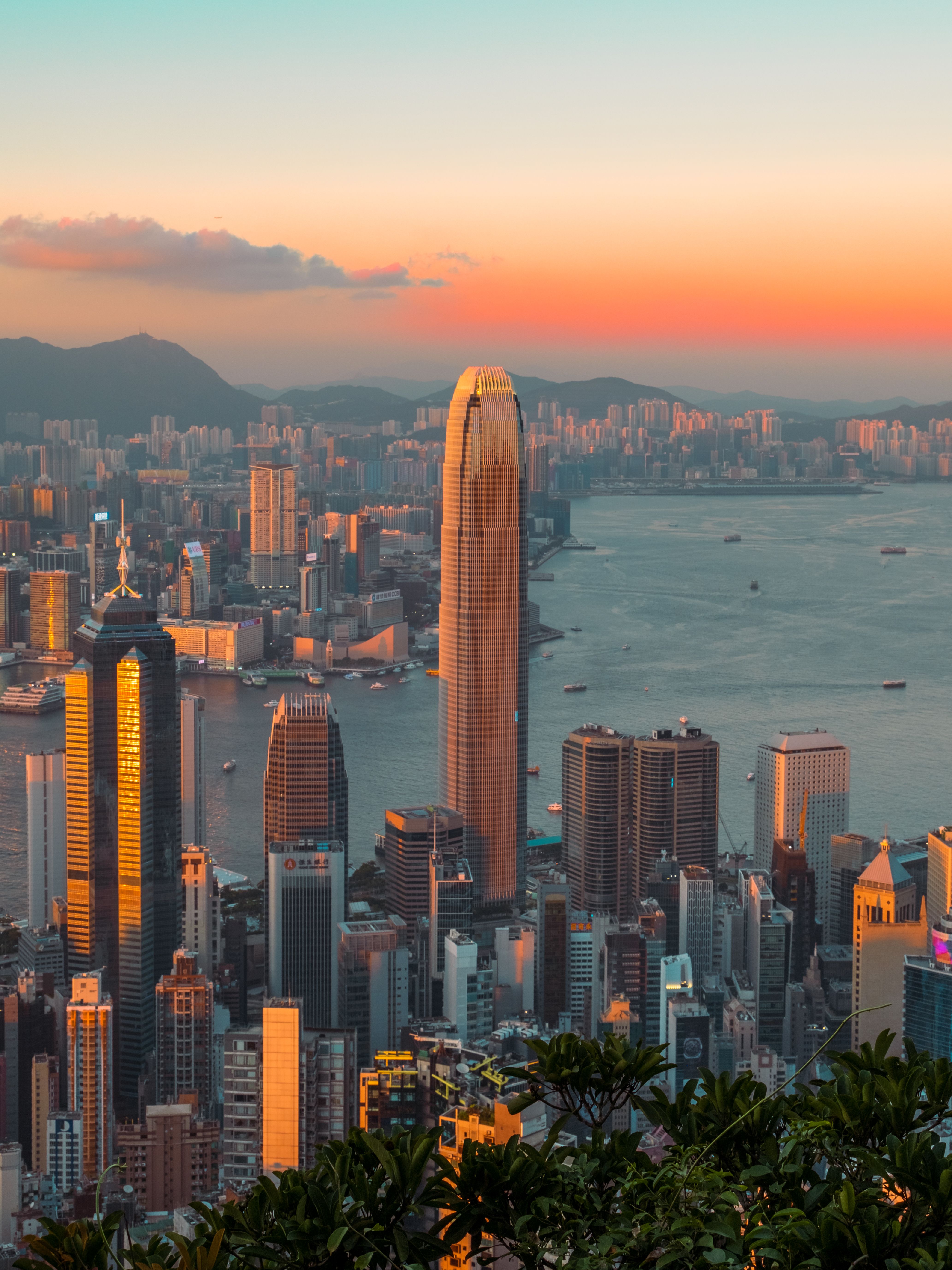 Hong Kong city lights