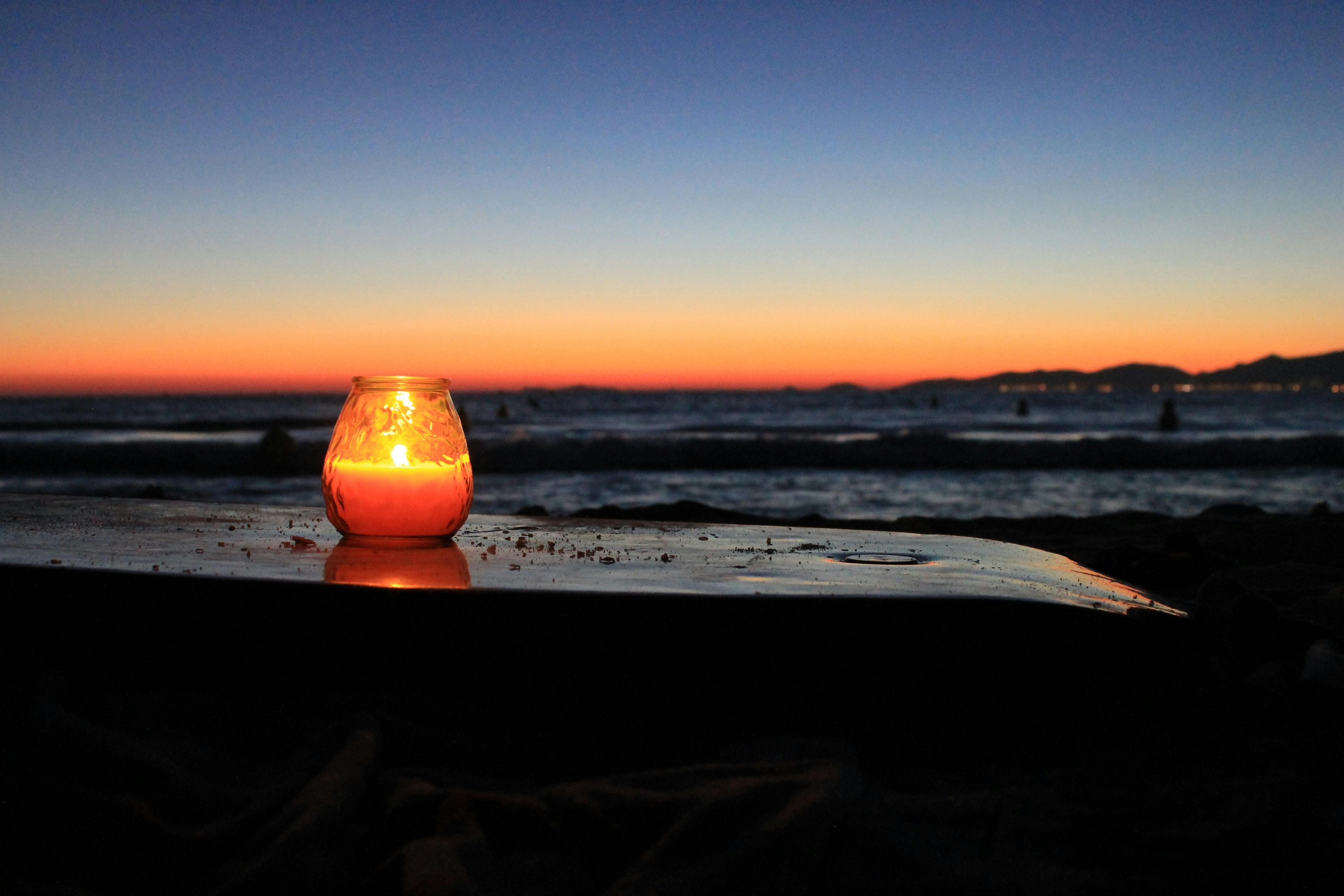 Free stock photo of beach, candle, corsican