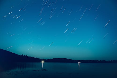 Fotografía Secuencial Del Cielo Nocturno