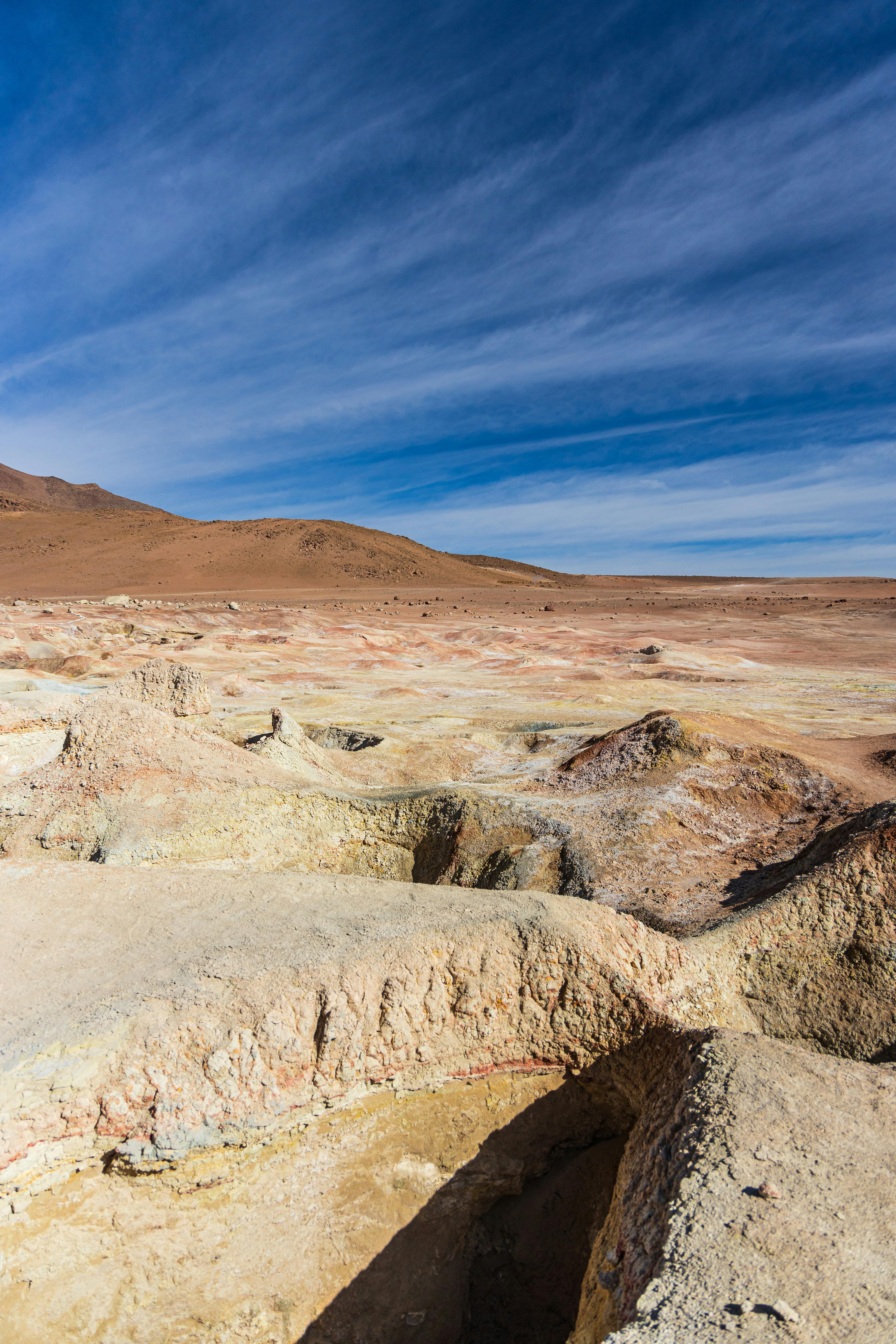 the landscape of the atacama desert in chile