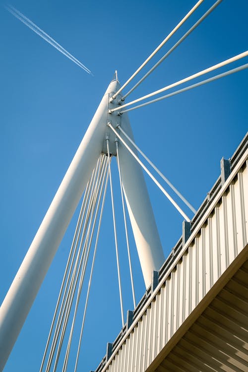 chemtrail, 吊橋, 現代建築 的 免費圖庫相片