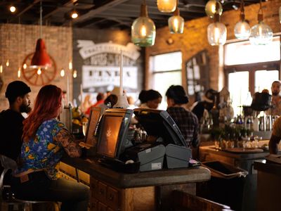 Bar seating area