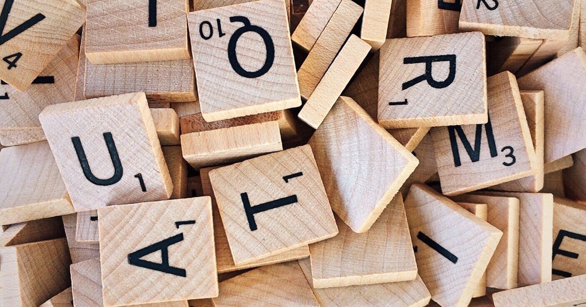 Pile of letter tiles