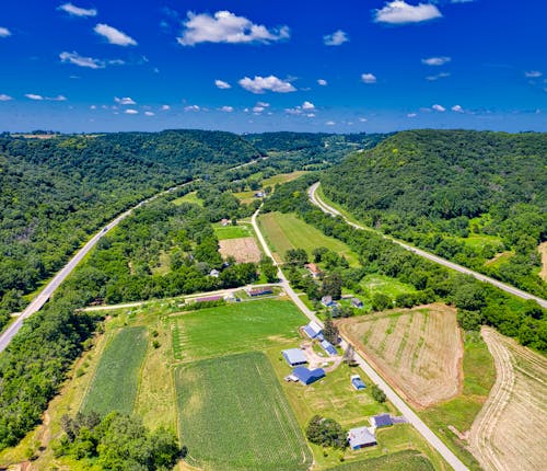 Photo Aérienne Du Champ Vert