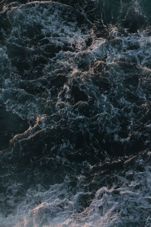 Free Dynamic ocean waves crashing create an artistic seascape in Peniche, Portugal. Stock Photo
