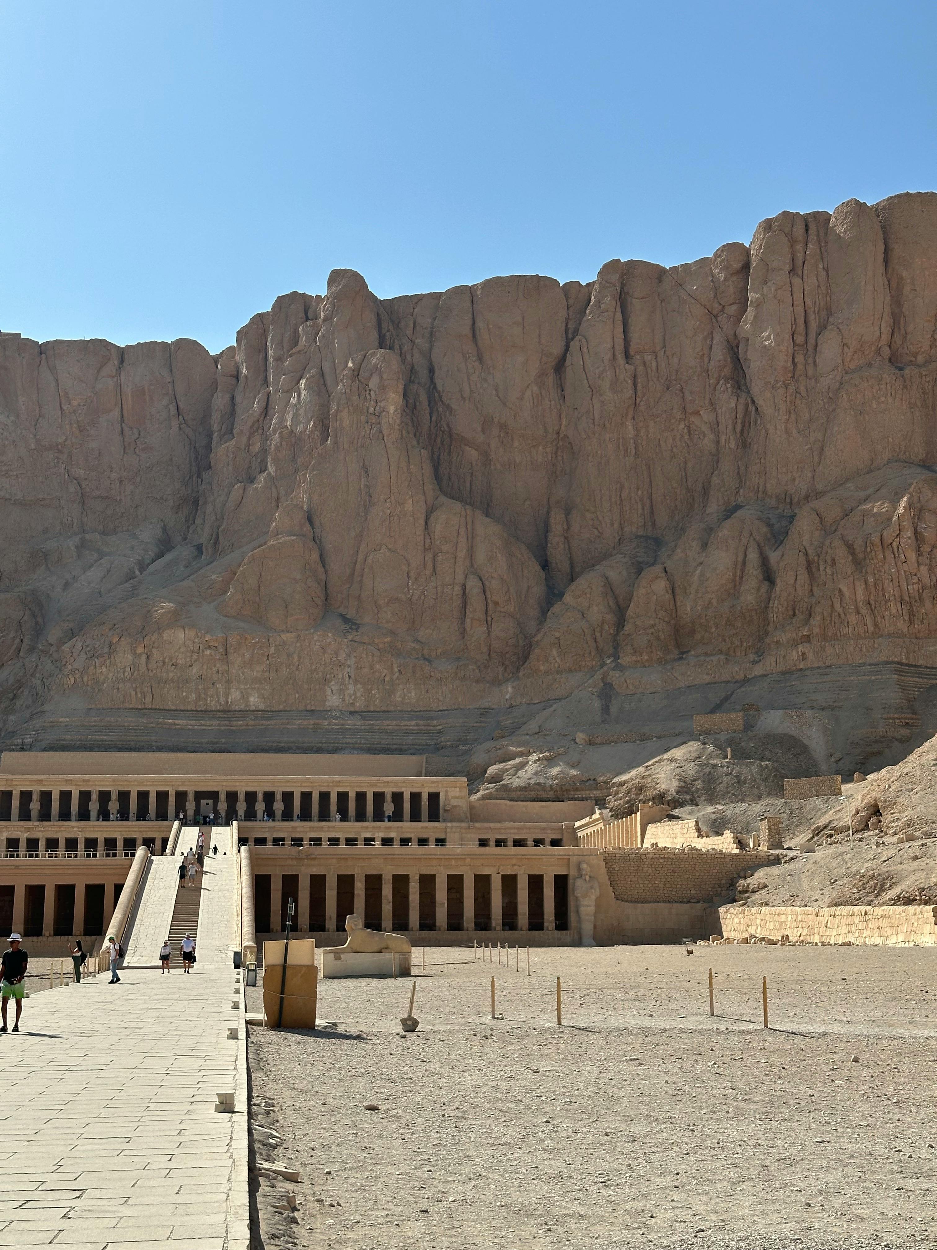 the entrance to the temple of karnak in luxor egypt